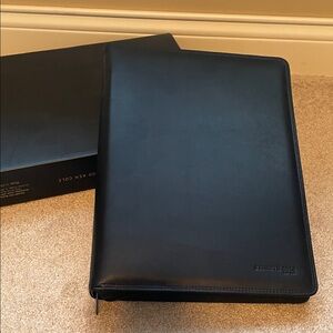 Kenneth Cole Black Leather Portfolio